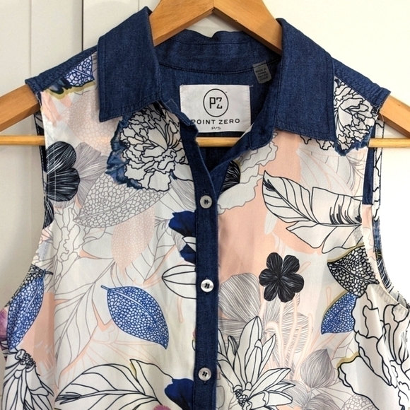 🌴2/$25🌴Point Zero Women's  Sleeveless Top - Picture 3 of 4